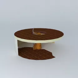 Custom Tree Trunk Stairs Free 3D model