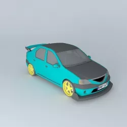 Dacia Logan Targa Racer Free 3D model