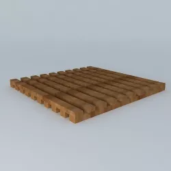 Deck Wood Madeira Free 3D model