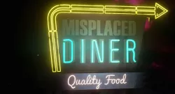 Diner sign Free low-poly  3D model