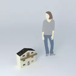 Doll House Free 3D model