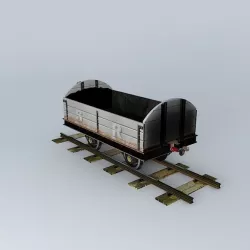 Eco Rail N/Gauge S-R Wagon Old Steam Days Free 3D model
