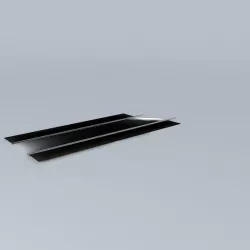 Eco Rail Roadway Rail/Tram Track Straight Old Steam Days Free 3D model