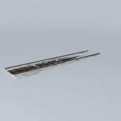 Eco Rail SnowTrack Straight Old Steam Days Free 3D model