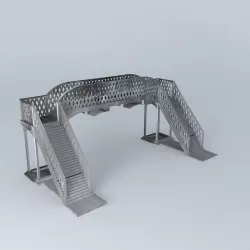 Eco Rail Track Walkover From our Plans Old Steam Days Free 3D model