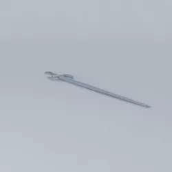 espada blue sword Free 3D model