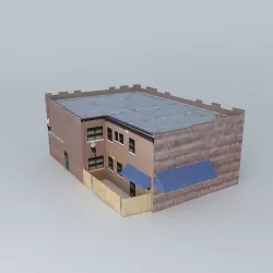 Financial Credit Union building in Louisville Free 3D model