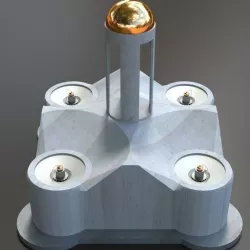 Fountain Quad Free 3D model