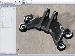 GE jet engine bracket V2 Free 3D model