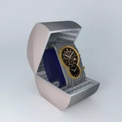 Gents Black Gold Fashion Watch  TRIUMPH Free 3D model