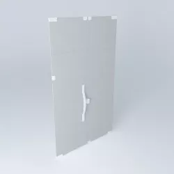 Glass door fixed Free 3D model