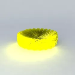 Golden disk Free 3D model