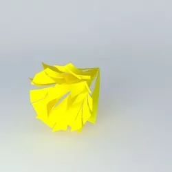 Golden flute Free 3D model