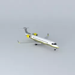 Goldenjet Bombardier CRJ 200 Free 3D model