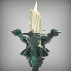 Gothic Candelabra Free 3D model