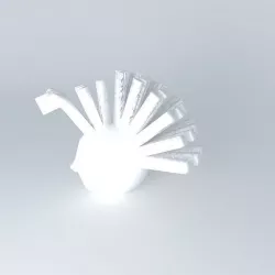 head (punk head) Free 3D model