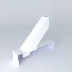 hidden interface beam brace connection Free 3D model