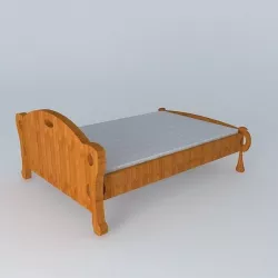 Hobbit Bed Free 3D model