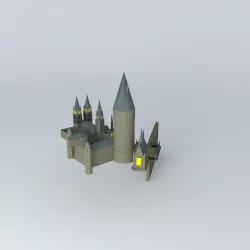 Hogwarts Castle Free 3D model