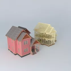 House and framing Free 3D model