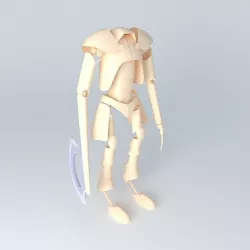 Iron Golem - axe handed Free 3D model
