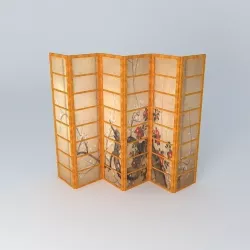 Japanese Screen Free 3D model