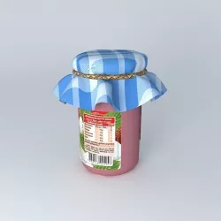 JAR OF JAM Free 3D model