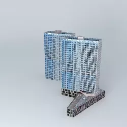 Jian Wai SOHO West South Free 3D model