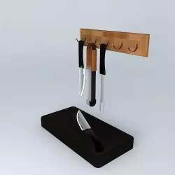 Kit pan Free 3D model