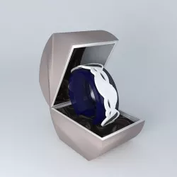 Ladies Silver/Jet Fashion Watch SEKSY Free 3D model