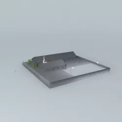 LDS. Mormon Meeting Center, Chapel Escarcega, Campeche. Free 3D model