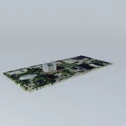 LDS. Salt Lake Temple Free 3D model