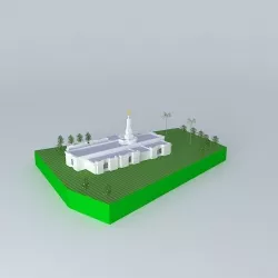LDS Temple Asuncion Paraguay Templo Mormon Free 3D model