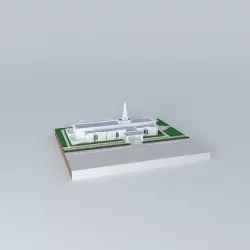 LDS. Temple Halifax Nova Scotia, Canada. Templo Mormon. 64th.... Free 3D model