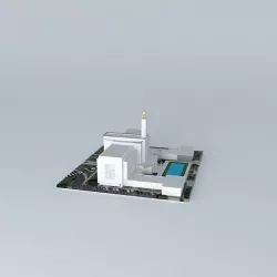 LDS. Temple Los Angeles California Templo Mormon, 10 th.opera... Free 3D model