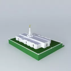 LDS Temple Melbourne Australia Templo Mormon. Free 3D model