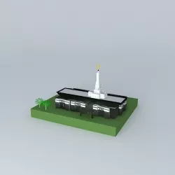 LDS Temple Montevideo Uruguay Templo Mormon. Free 3D model