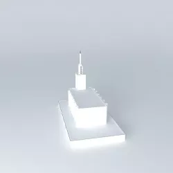 LDS. Templo Mormon, Hamilton New Zealand ,11 th operating temple Free 3D model