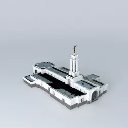 LDS. Templo Mormon, Lubbock Texas , 109th operating temple. Free 3D model