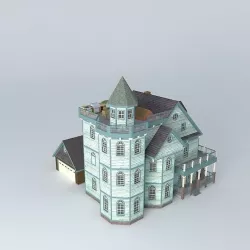 Leon Gothic House Free 3D model