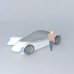 Light Lines Car Free 3D model