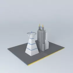 little city progress Free 3D model