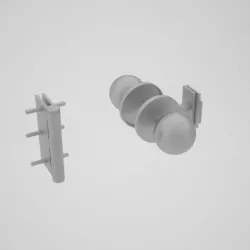 Lockset and  Hinge Free 3D model