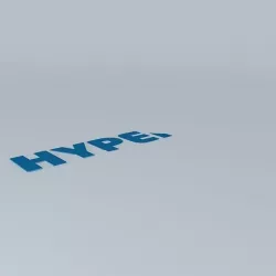 Logo Hyper U Free 3D model