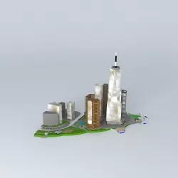 Lower Little Manhattan (Nic Island) Free 3D model