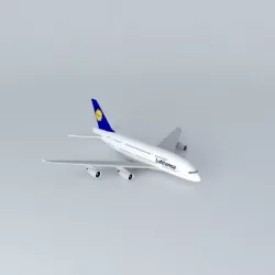 Lufthansa A380 Free 3D model
