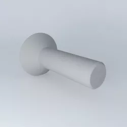 M 8 x 30 mm countersunk head screw DIN 7991 Free 3D model