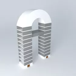 Magnet shape building Free 3D model