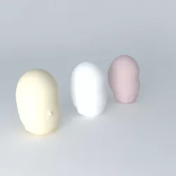 Manga (or anime) Heads Free 3D model