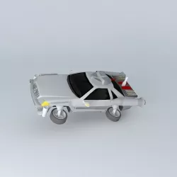 Mercedes Benz Time Machine Flying Mode Free 3D model